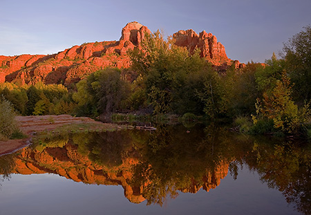 Reflections of Cathedral Rocks, Sedona, AZ